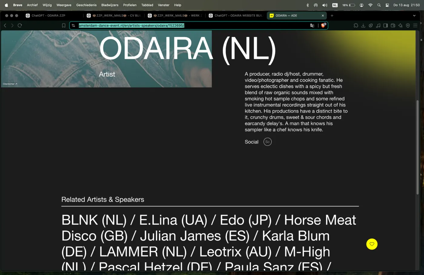 Historische publieke ADE-context rond ODAIRA