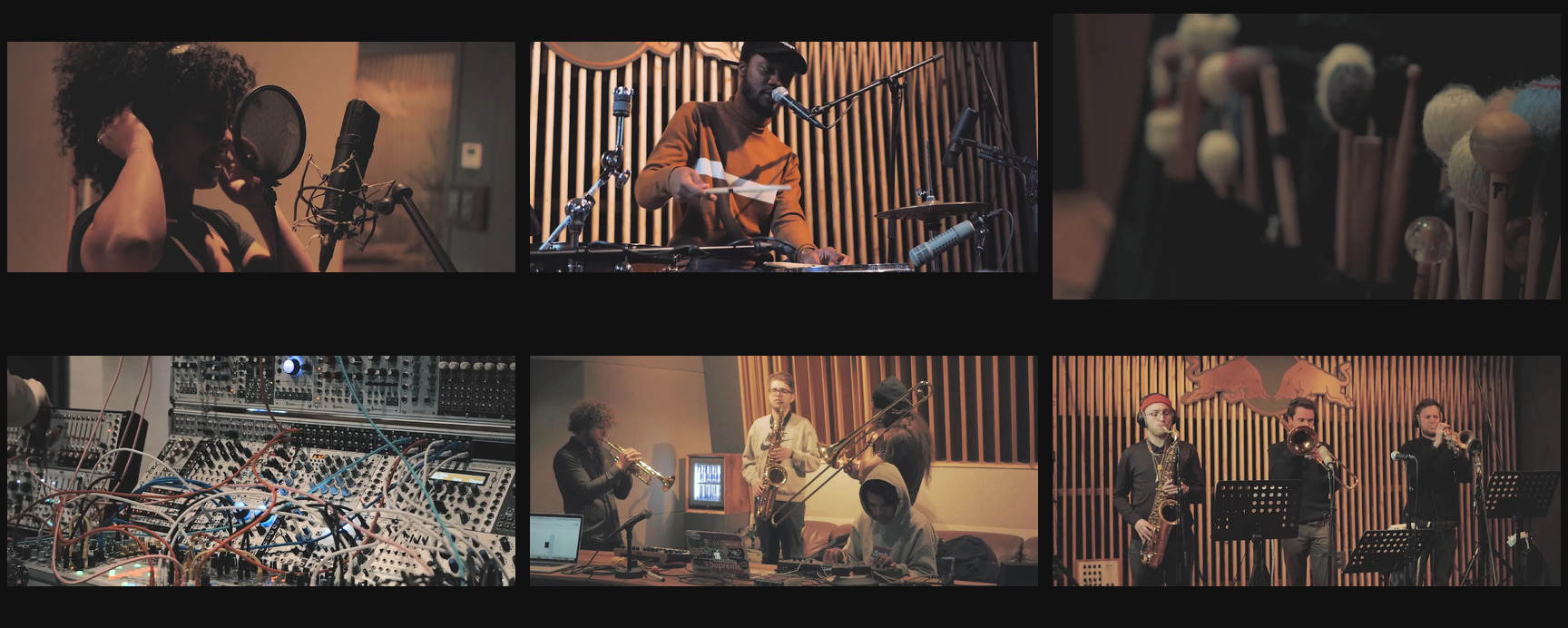 Audiovisuele productie in een muziekstudio
